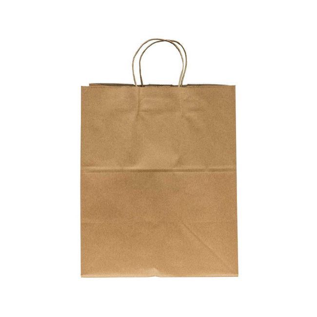 Inno-pak Paper Carry Out Bag With Twist Handle, 13 X 9.1 X 15.7 In -- 200 Per Case