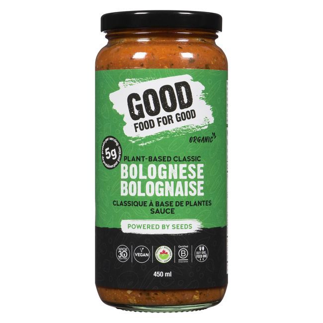 Good Food For Good Sauce Bolognaise Classique Biologique Pour Pâtes, 450 Ml -- 12 Par Boîte