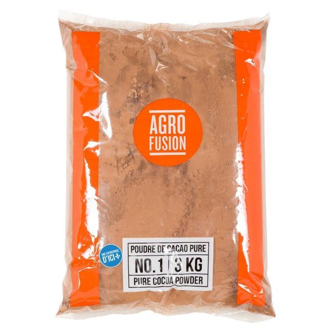 Agrofusion Poudre De Cacao Naturelle 10-12 %, 3 Kg