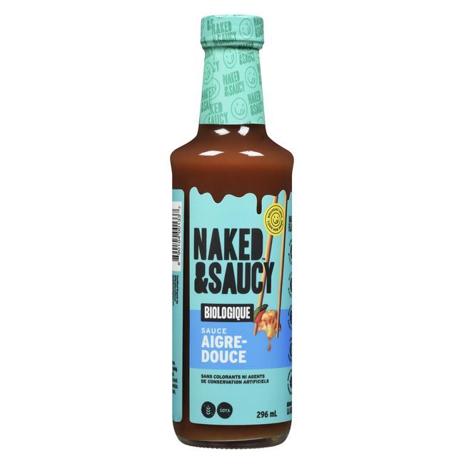 Naked And Saucy Sauce Aigre-douce Biologique, 296 Ml -- 6 Par Boîte
