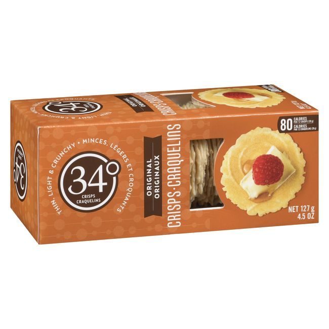 34 Degrees Chips Originales Fines, Légères Et Croustillantes, 4,5 Oz -- 12 Par Boîte