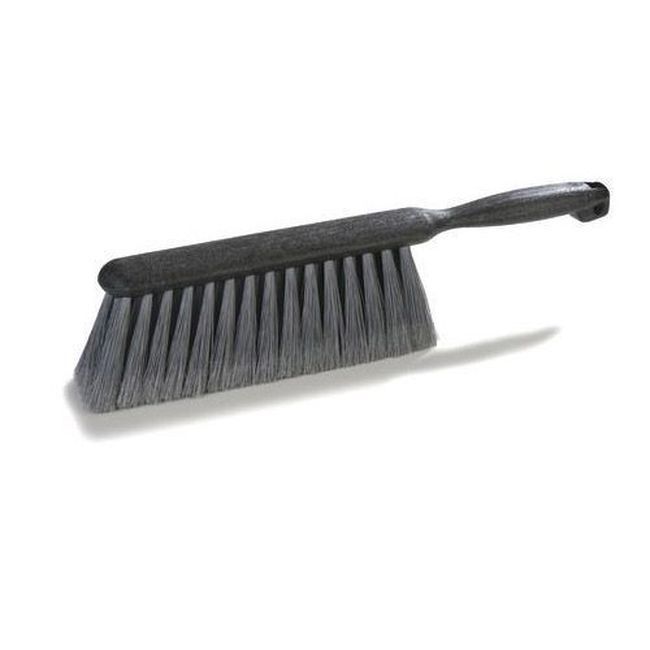 Carlisle 3621123 Flo-pac Gray Counter And Bench Brush With Flagged Polypropylene Bristles, 8 In Length