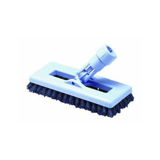 Carlisle 36530014 Tête De Brosse Pivotante Bleue Robuste Pour Sol Avec Poils En Nylon Dupont Tynex, Longueur 8 Po