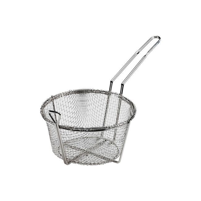 Browne Panier À Frites Rond En Fil Nickelé, 8,5 Po