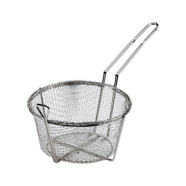 Browne Panier À Frites Rond En Fil Nickelé, 9,5 Po