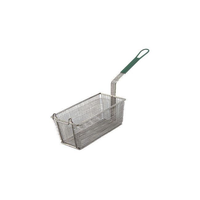 Gobel Panier À Frites Rectangulaire En Fil Métallique Avec Poignée En Plastique Vert, 13 X 5,5 X 5,5 Po