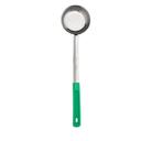 Stainless Steel One Piece Portioner with Green Handle