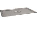 77250 Super Pan V Stainless Steel Full Size Solid Steam Pan Cover, 12.89 x 20.96 x 1.187 in