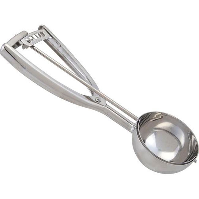 47152 Stainless Steel Round Number 12 Squeeze Disher, 2.75 oz Capacity