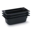 9094420 Super Pan High TemPerature Plastic Black Ninth Size Pan, 4 in Deep