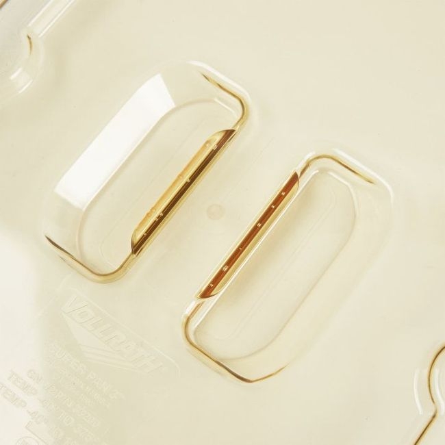 33200 Super Pan Solid High TemPerature Amber Half Size Plastic Cover, 12.732 x 10.37 x 0.875 in
