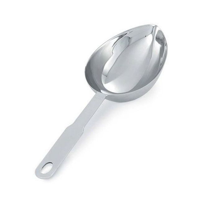 47059 Heavy Duty Stainless Steel Oval Measuring Scoop, 1 Cup Capacity