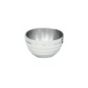 46590 Stainless Steel Beehive Pattern Round Double-wall Serving Bowl, 1.7 qt Capacity