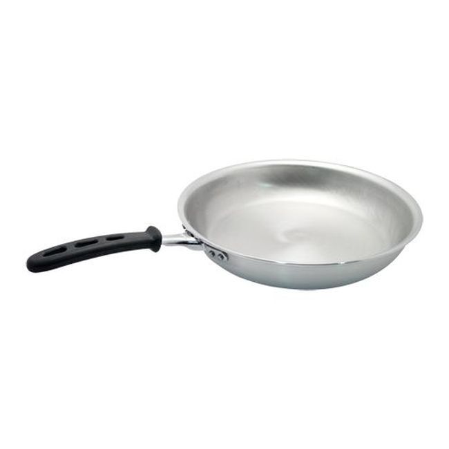 Vollrath 672114 Wear Ever Aluminum Fry Pan With Natural Finish And Silicone Handle, 14 In