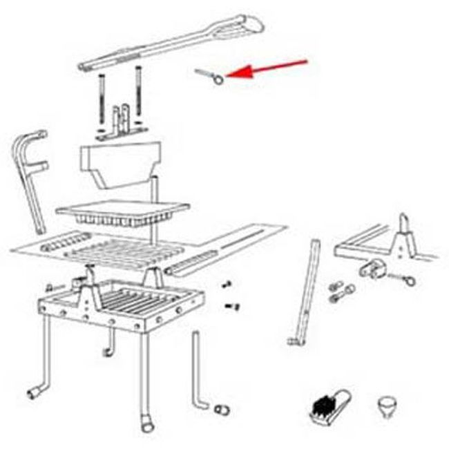 Vollrath 4412r Goupille De Traction Pour Coupe-laitue Lettuce King Iv