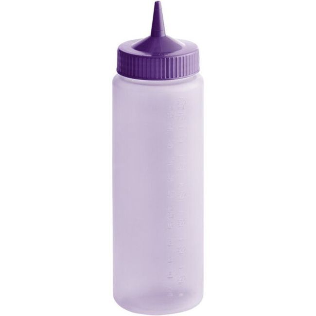 Vollrath 4924c-54 Traex Purple Color-mate Single Tip Wide Mouth Squeeze Dispenser, 24 Oz Capacity