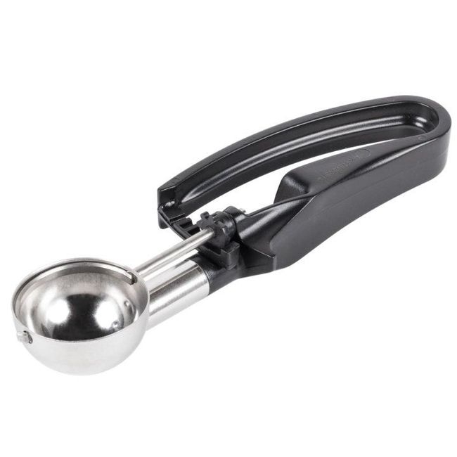 47398 Stainless Steel Number 30 Disher with Black Squeeze Handle, 1.13 oz Capacity