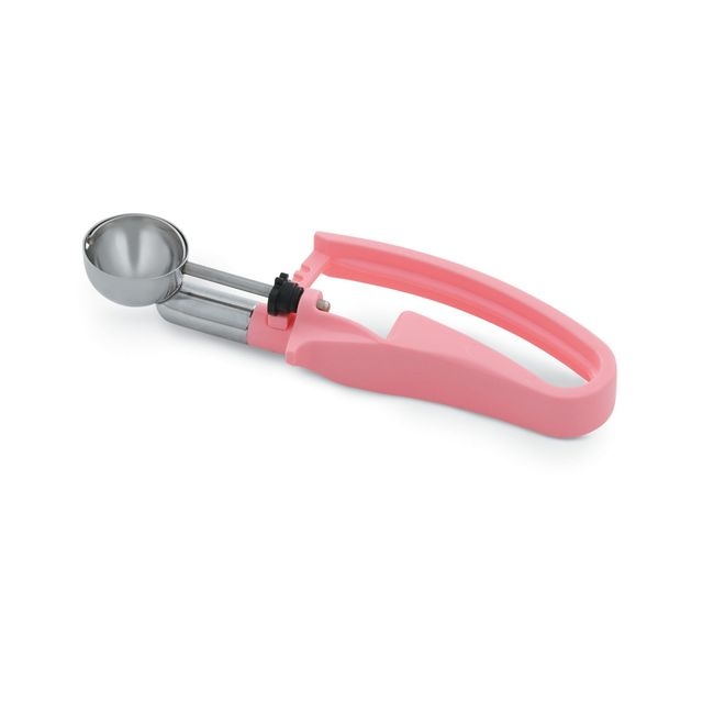 47402 Stainless Steel Number 60 Disher with Pink Squeeze Handle, 0.54 oz Capacity