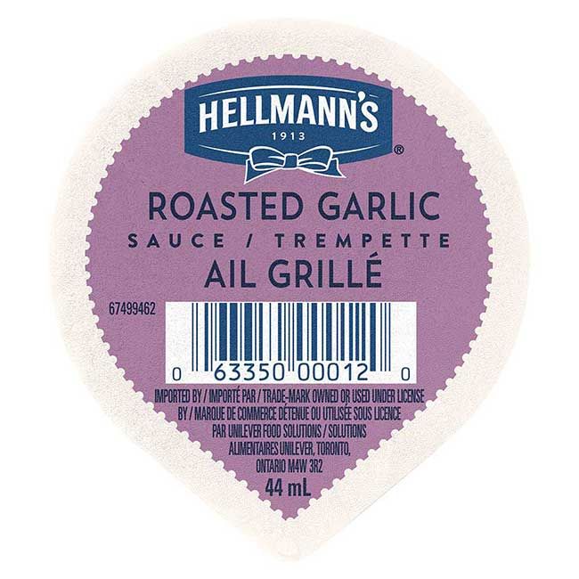 Hellmann's Coupe À Trempette À L'ail Rôti, 44 Ml -- 10 Par Boîte