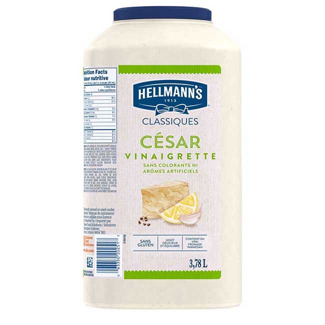 Hellmann's Vinaigrette César Crémeuse Sans Gluten, 3,78 L