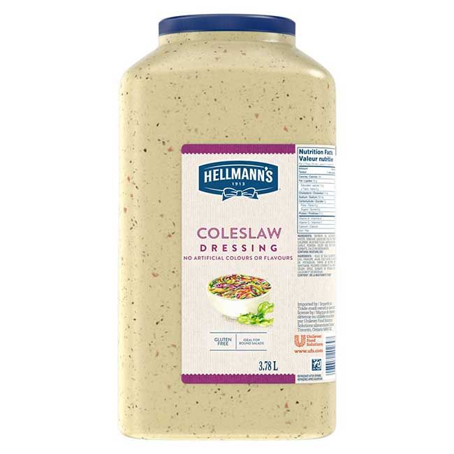 Hellmann's Sauce Crémeuse Pour Salade De Chou Sans Gluten, 3,78 L
