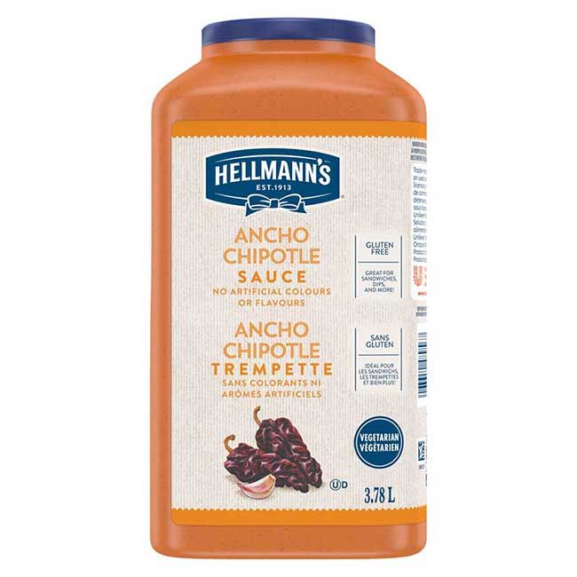 Hellmann's Sauce Au Piment Ancho Chipotle Sans Gluten, 3,78 L