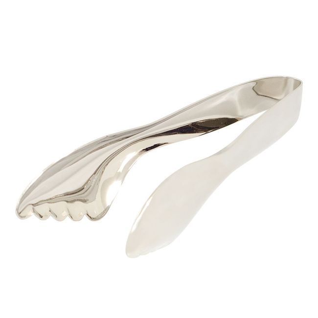 Browne Eclipse 18/8 Stainless Steel Mirror Finish Offset Serving Tong, 12 In