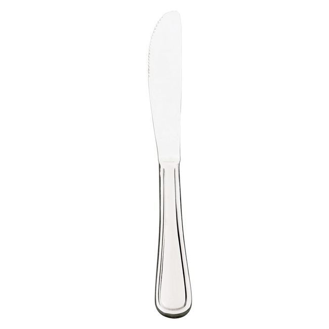 Browne Celine 13/0 Stainless Steel Mirror Finish Serrated Dinner Knife, 9 In -- 12 Per Case