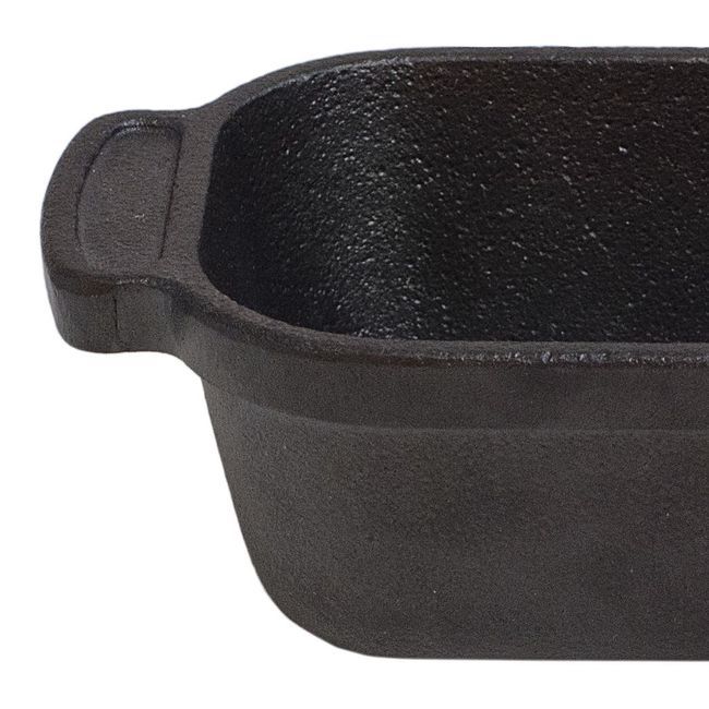 Browne Mini Plat Rectangulaire Traditionnel En Fonte Pré-assaisonné Thermalloy, Capacité De 297 G