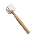 Cast Aluminum Head Steak Tenderizer with Wood Handle