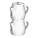 18/10 Stainless Steel Stackable Teapot with Strainer
