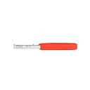 Dual Serrated Blade Straight Peeler with Red Handle