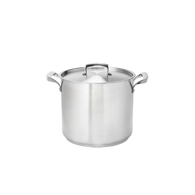 Browne Thermalloy Stainless Steel Deep Stock Pot, 12 Qt Capacity