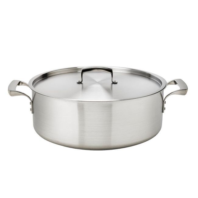 Browne Thermalloy Stainless Steel Braizer, 25 Qt Capacity