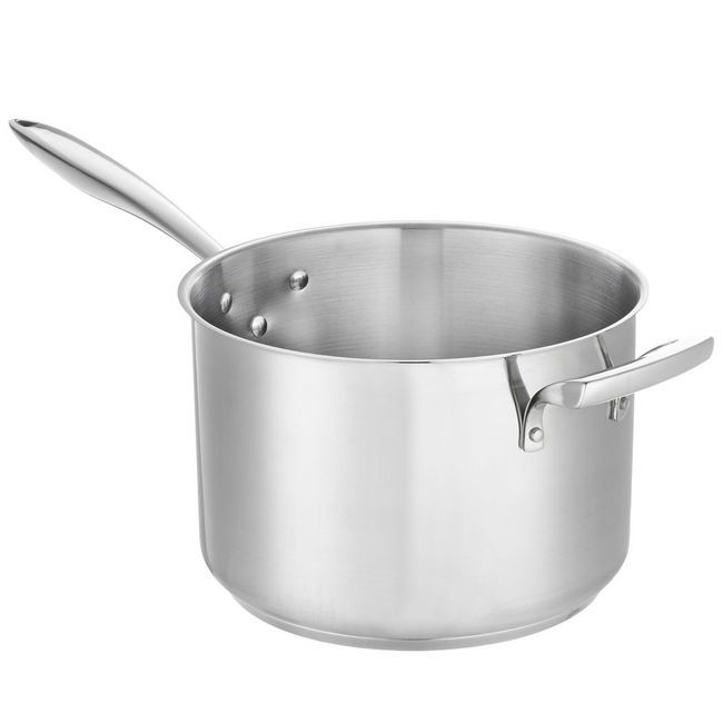 Browne Casserole Profonde En Acier Inoxydable Thermalloy Avec Poignée Auxiliaire, Capacité De 10 Pintes