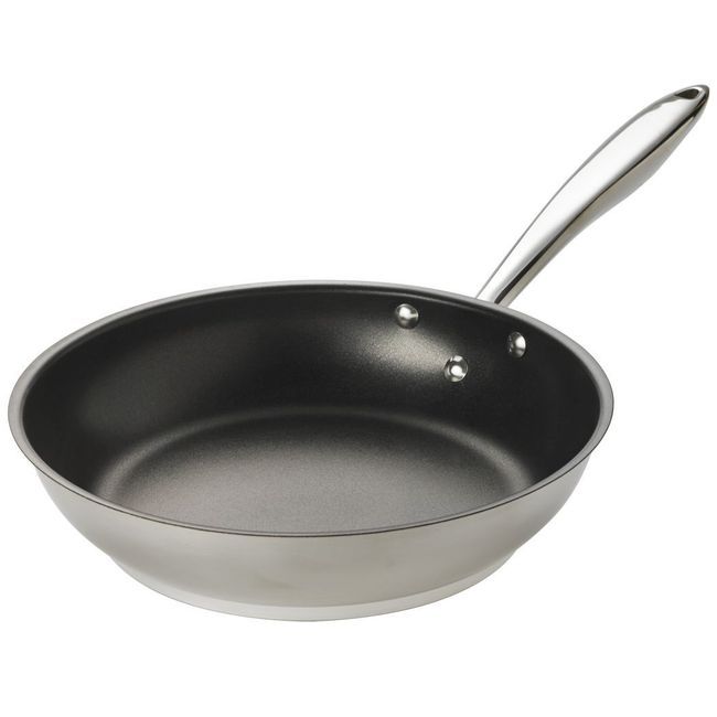 Browne Thermalloy Stainless Steel Excalibur Coated Deluxe Fry Pan, 11 X 2 In