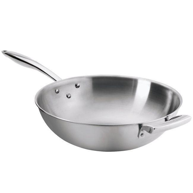 Thermalloy Stainless Steel Tri-Ply Wok