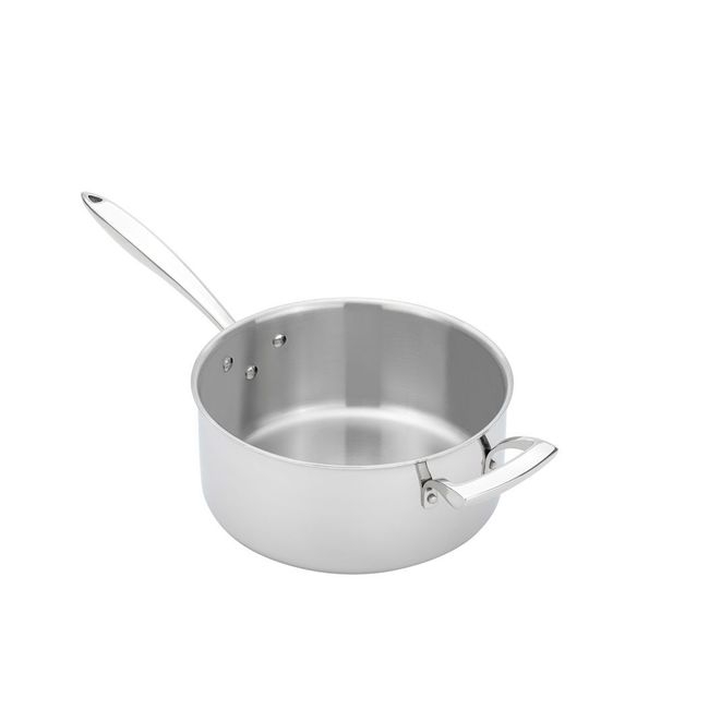 Thermalloy Stainless Steel Tri-Ply Sauce Pan with Helper Handle