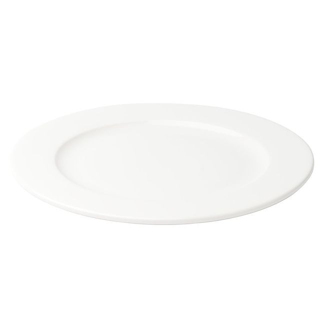 Foundation Porcelain Round Wide Rim Plate