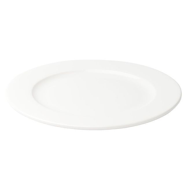 Browne Foundation Porcelain Round Wide Rim Plate, 10.75 In -- 12 Per Case