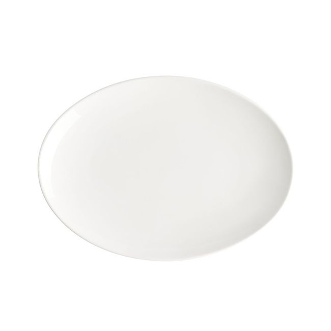 Foundation Porcelain Oval Coupe Plate