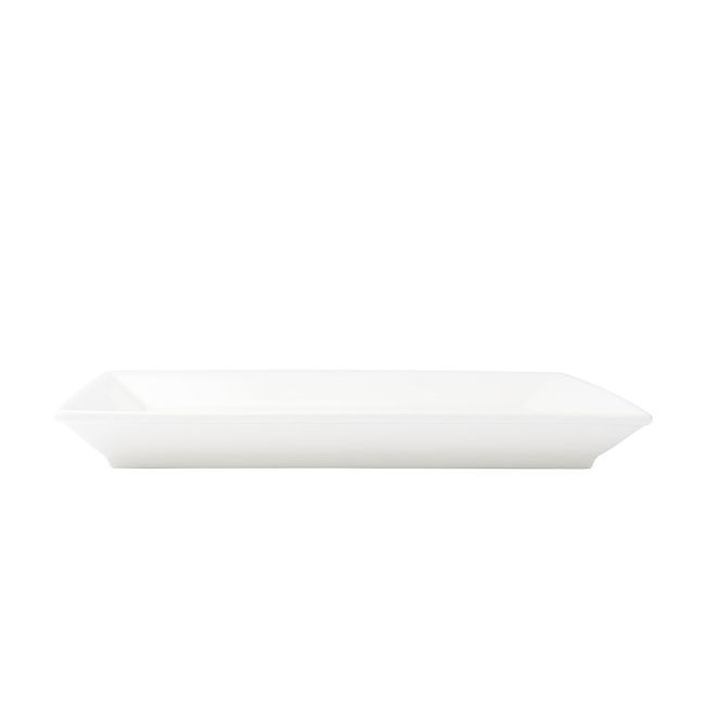 Foundation Porcelain Square Wide Rim Plate