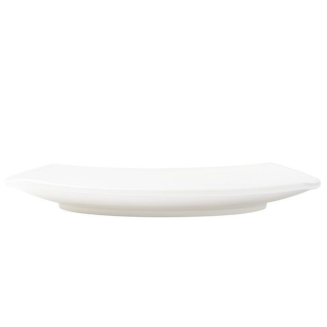 Browne Foundation Porcelain Rounded Square Coupe Plate, 11.75 In -- 12 Per Case
