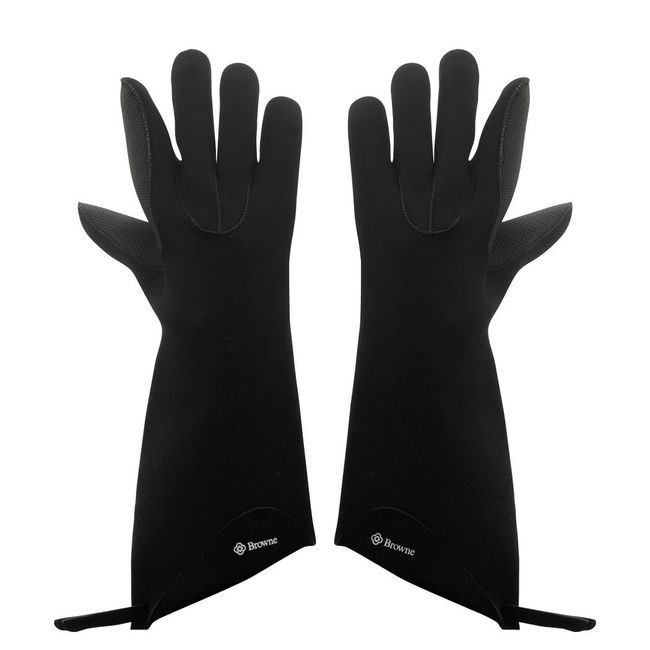 Browne Gants Noirs Flxaprene À 5 Doigts, 17 Po -- 2 Par Boîte