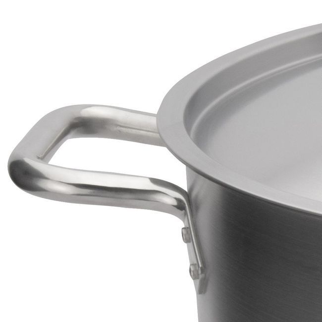 Browne Elements Stainless Steel Stock Pot With Cover, 20 Qt Capacity