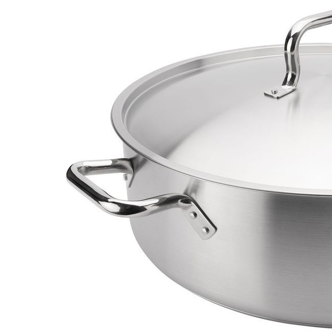 Browne Brasero Elements En Acier Inoxydable Avec Couvercle, Capacité De 20 Pintes