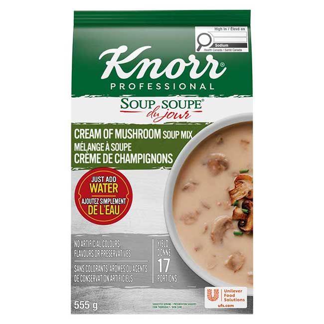 Knorr Professional Soupe Du Jour Crème De Champignons, 555 G