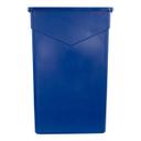 34202314 Trimline Blue Polyethylene Rectangle Waste Container, 23 gal Capacity
