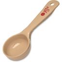 432406 Measure Miser Polycarbonate Beige Solid Short Handle Portion Spoon, 2 oz Capacity