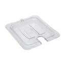 10311U07 Storplus Clear Polycarbonate Notched Handled Universal Sixth Size Pan Cover Only